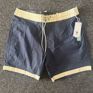 VISSLA Navy and Beige Board Shorts